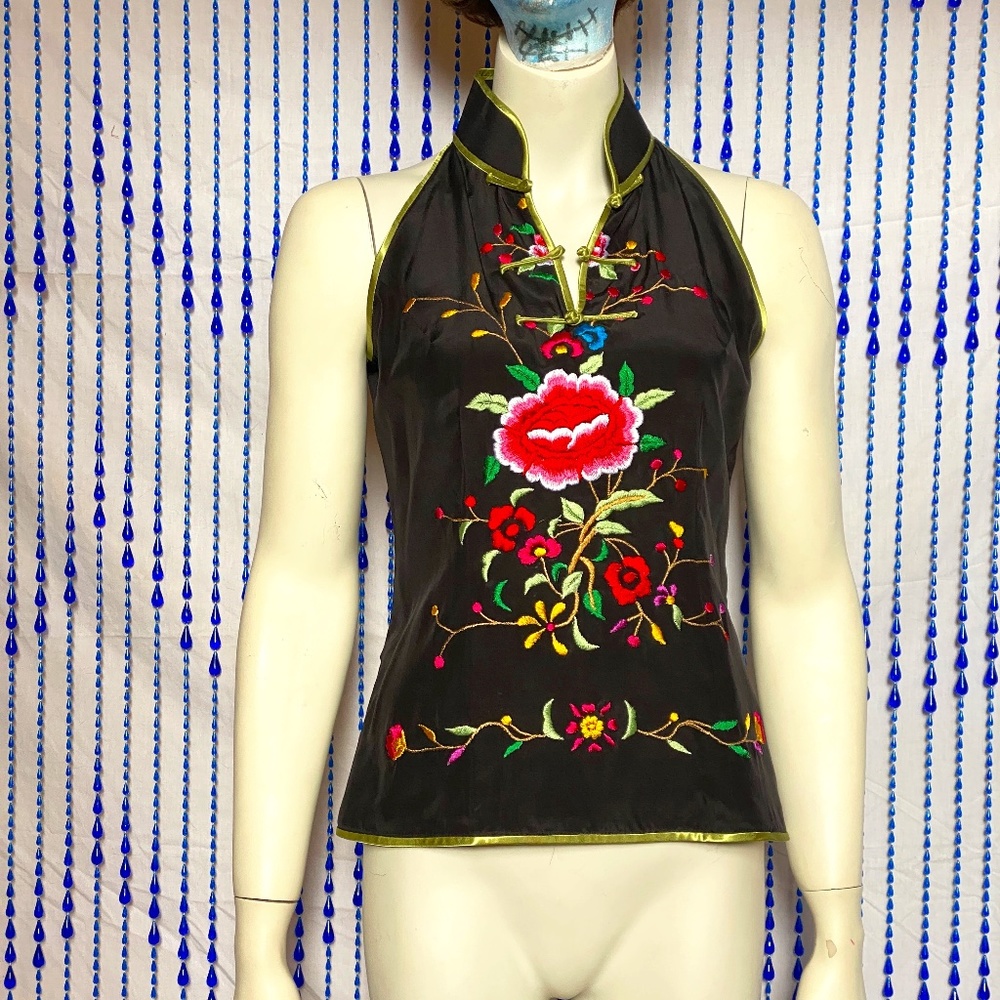 Asian Inspired Silky Top